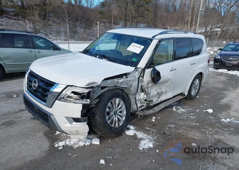 2022 Nissan Armada Sv 4Wd z USA, uszkodzony, nr VIN JN8AY2ADXN9677445